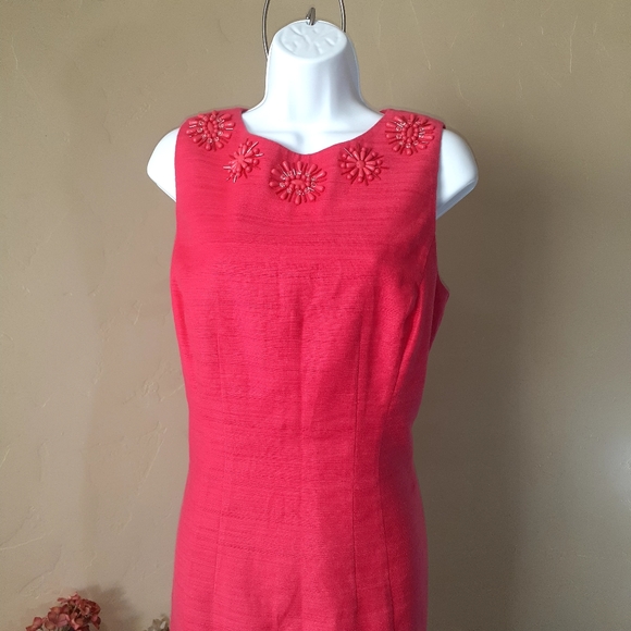 Jones New York Beaded Linen Dress - Picture 3 of 4